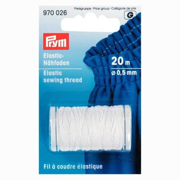 Prym Elastic-Nähfaden weiß 0